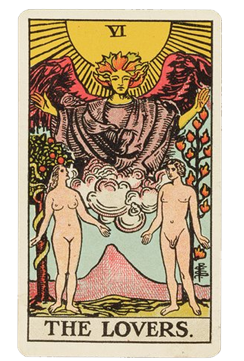 Cards from a Tarot set by English School.